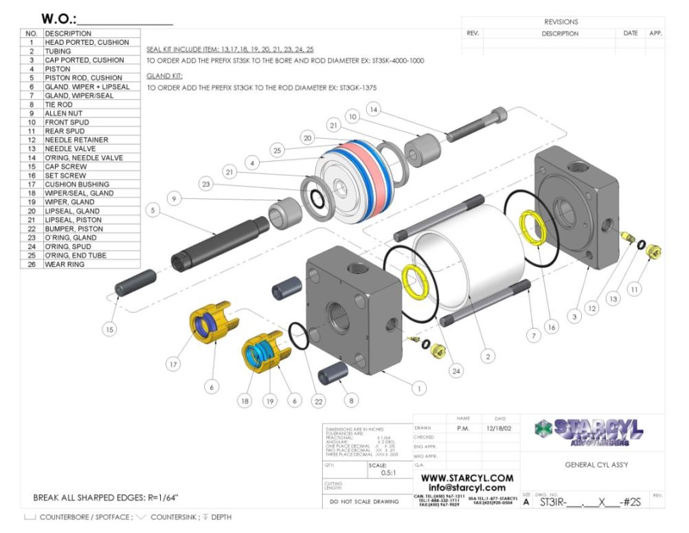 Starcyl USA Corporation Air Cylinders, Actuators, Tailgates, Pancakes